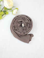 Light Coffee Chiffon Scarf