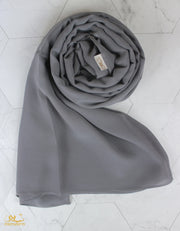 Light Grey Chiffon Scarf
