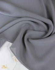 Light Grey Chiffon Scarf