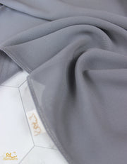 Light Grey Chiffon Scarf