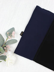 Marine Blue X Black Scarf