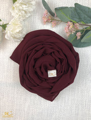 Maroon Chiffon Scarf