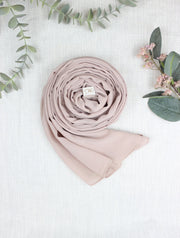 Powder Pink Chiffon Scarf