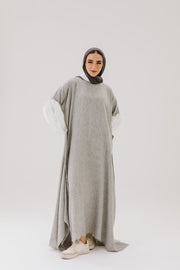 Asymmetrical Linen Wrap Dress