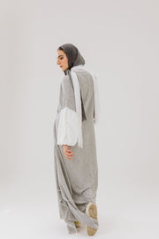 Asymmetrical Linen Wrap Dress