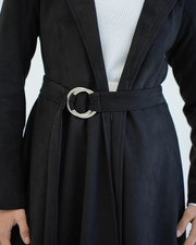Suede Long Coat