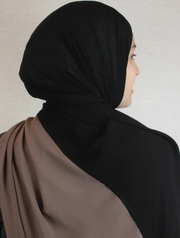 Coffee X Black Scarf