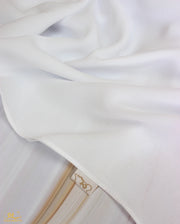White Chiffon Scarf