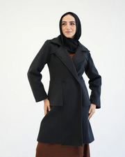 Wool Peplum Coat